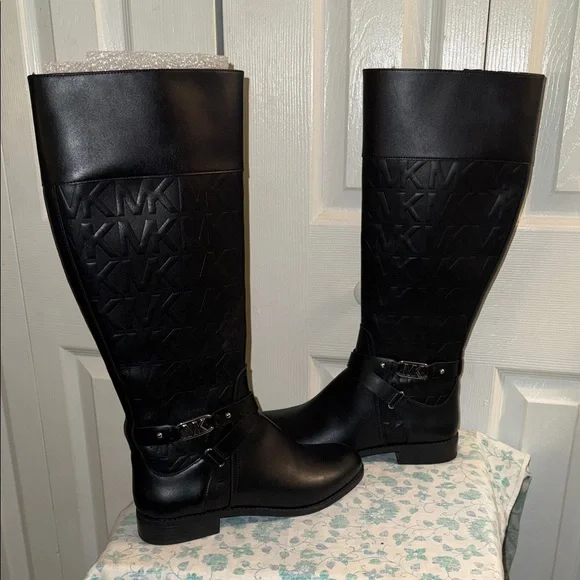 Michael Kors Black Over the Knee Boots - Picture 3 of 7